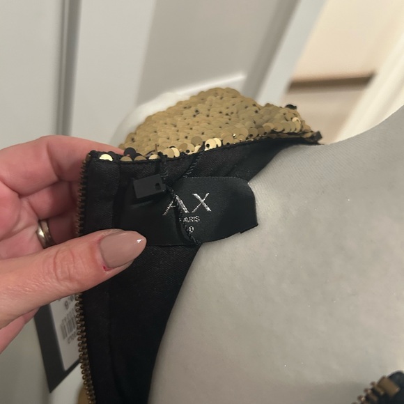 NWT Stunning A/X Paris Gold Sequin Dress Size 4 - Picture 5 of 6